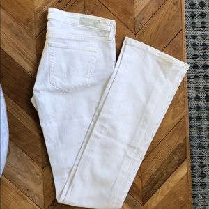 AG white the Olivia skinny boot cut